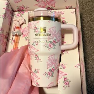 NIB LoveShackFancy x Stanley 20oz Rosa Beaux